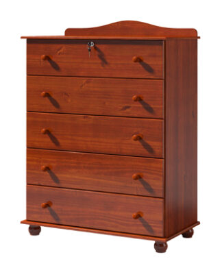 5 Drawer Tall Boy Chest of Drawers - 2701