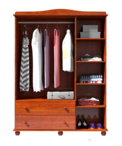 3 Door Solid Wood Wardrobe - 2703