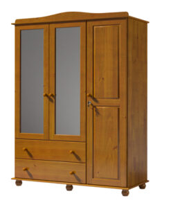 Alternative view of 3 Door Solid Wood Wardrobe - 2703