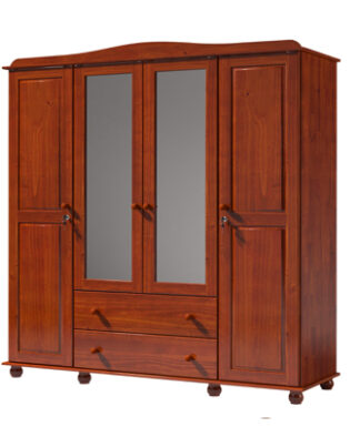 4 Door Solid Wood Wardrobe - 2704