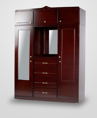 Elegante Jumbo wardrobe - mahogany colour