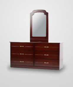 6 Drawer Dresser - mahogany colour