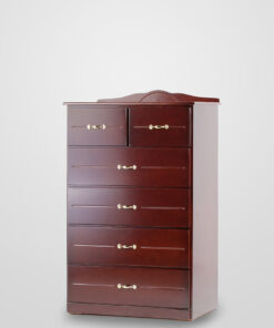 Tall Boy Chest of Drawers - mahogany colour