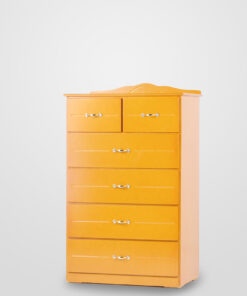 Tall Boy Chest of Drawers - teak colour