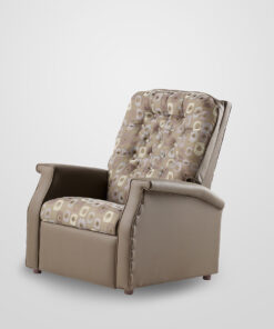 Fabric and Vinyl Recliner
