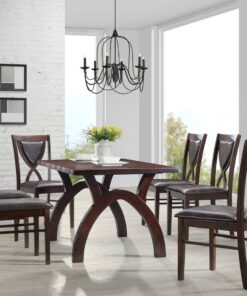 #3106 San Diego Solid Wood 7 Piece Dining Set
