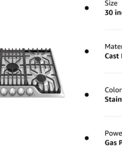 Alternative view of Frigidaire Professional 30" Gas Cooktop with Griddle FPGC3077RS