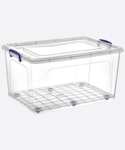 30168	80 lt Deep Clear Box with Wheels