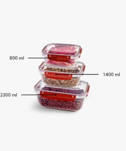30818	Master Seal Rectangular Storage Container Set 3 pcs.