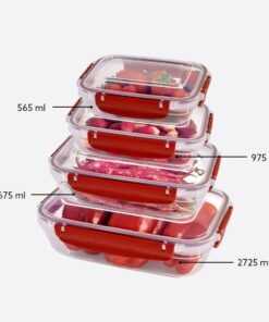 30848	Master Seal Rectangular Storage Container Set 4 pcs
